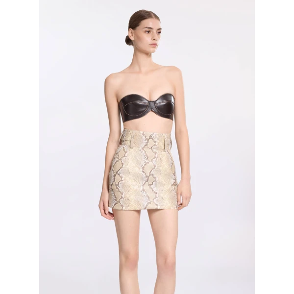 Elie Saab Leather Bralette, view 2