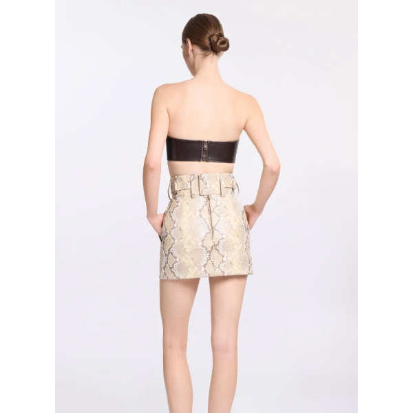 Elie Saab Leather Bralette, view 3