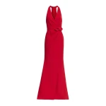 Elie Saab Long Cady Dress with Bow Detail