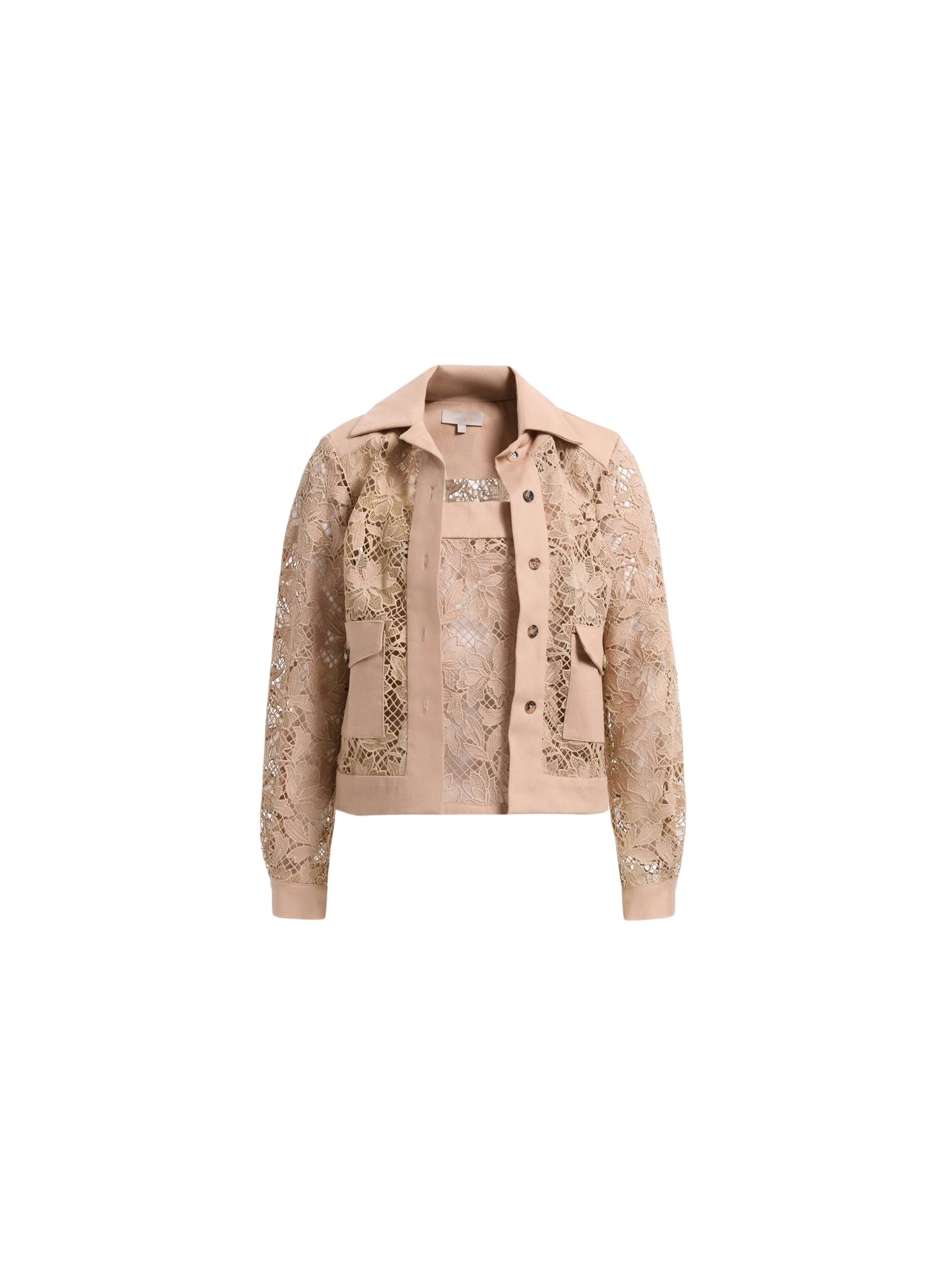 Elie Saab Macramé & Drill Twin Set