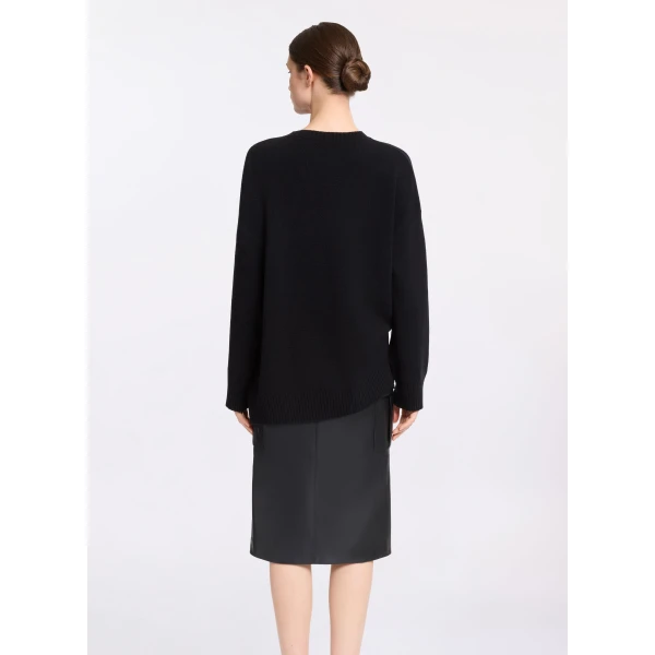 Elie Saab Monogram Embroidered Knit Sweater, view 3