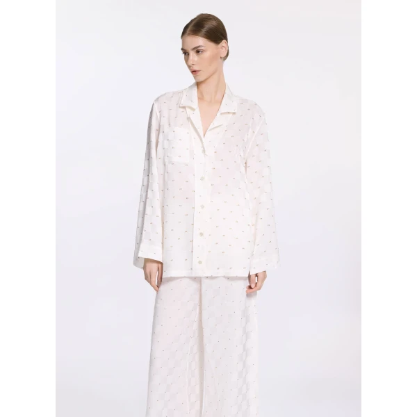 Elie Saab Monogram Jacquard Shirt, view 3
