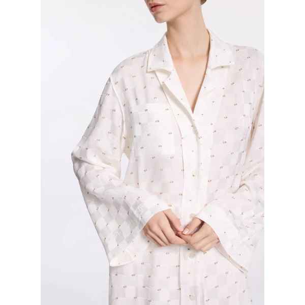 Elie Saab Monogram Jacquard Shirt, view 5