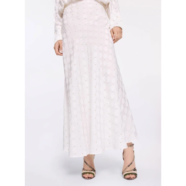 Elie Saab Monogram Jacquard Skirt, view 4