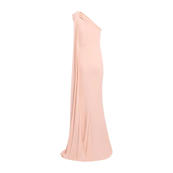 Elie Saab One-Shoulder Jersey Long Dress, view 5