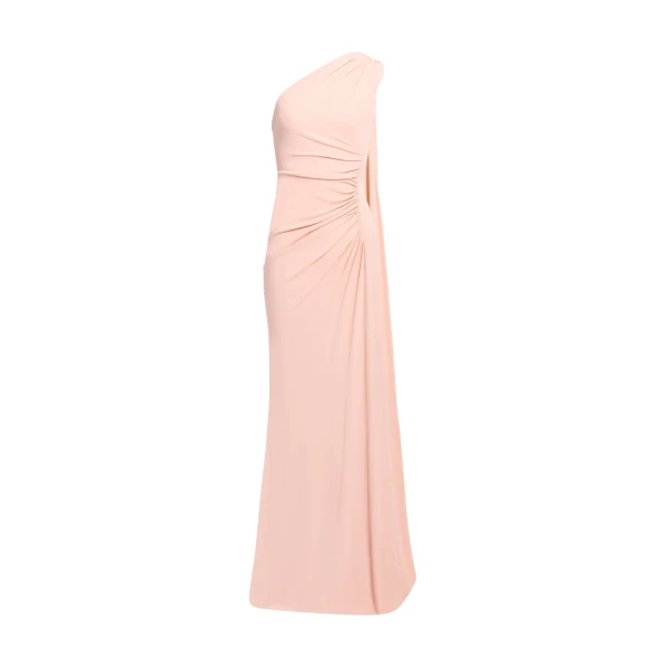 Elie Saab One-Shoulder Jersey Long Dress
