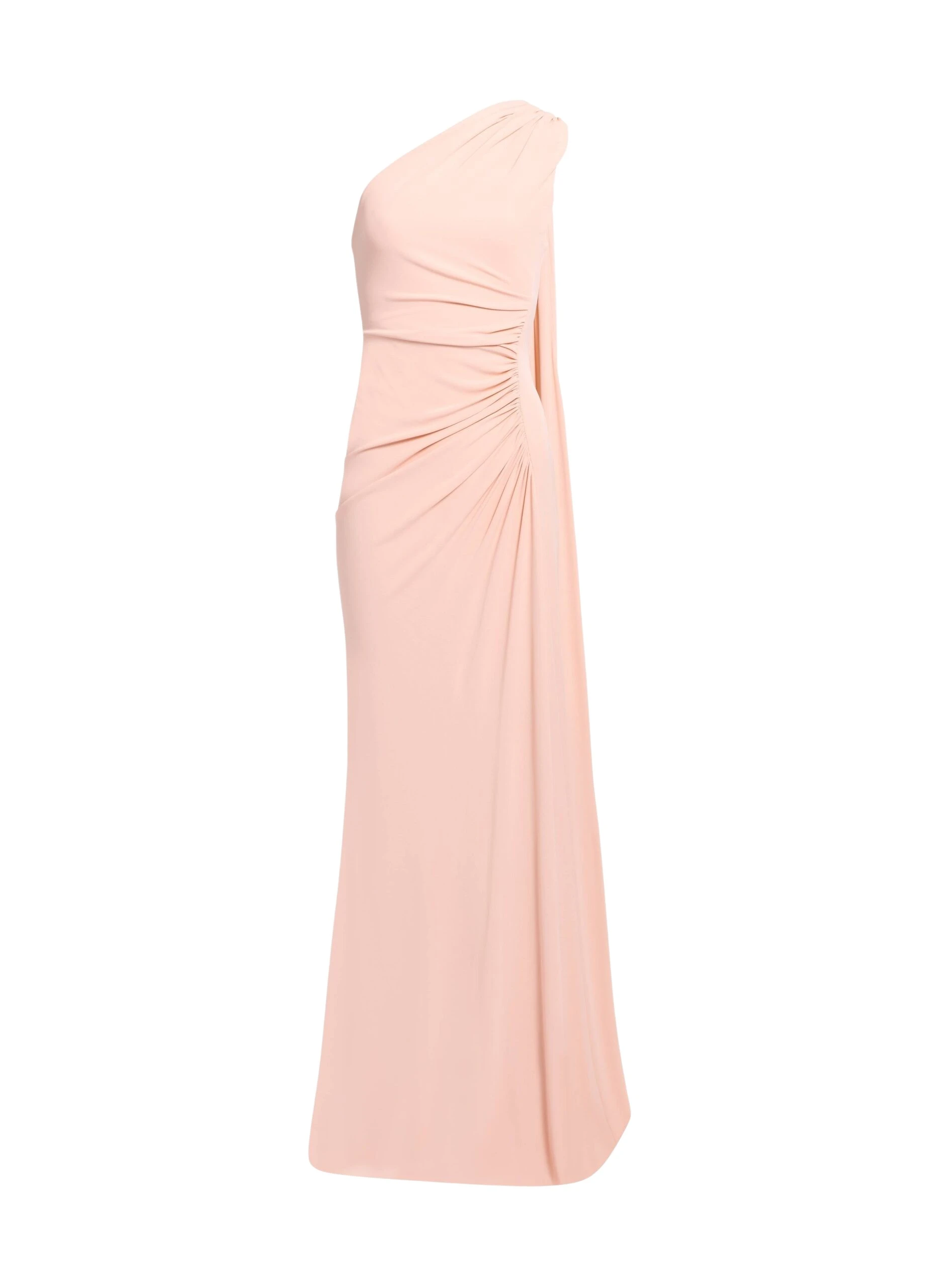 Elie Saab One-Shoulder Jersey Long Dress