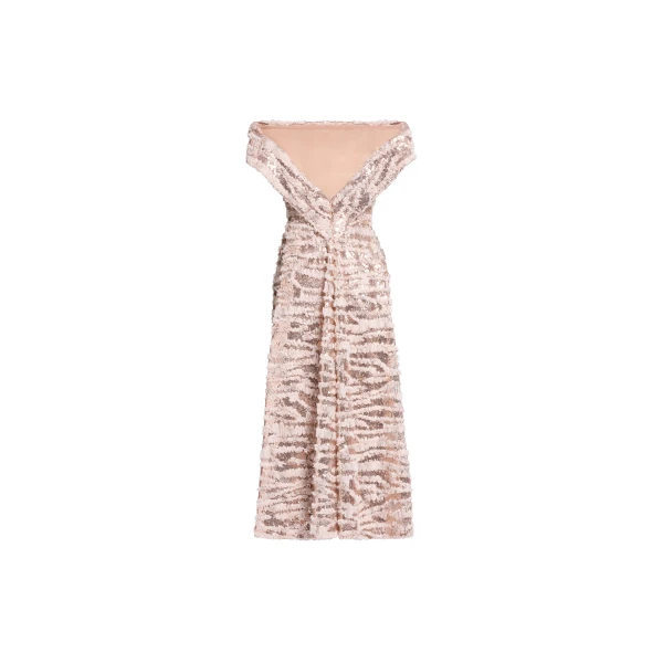 Elie Saab Open Back Midi Dress, view 5