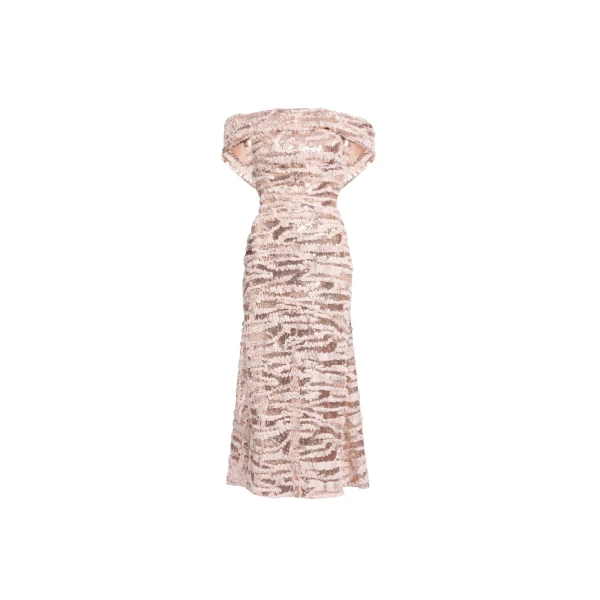 Elie Saab Open Back Midi Dress
