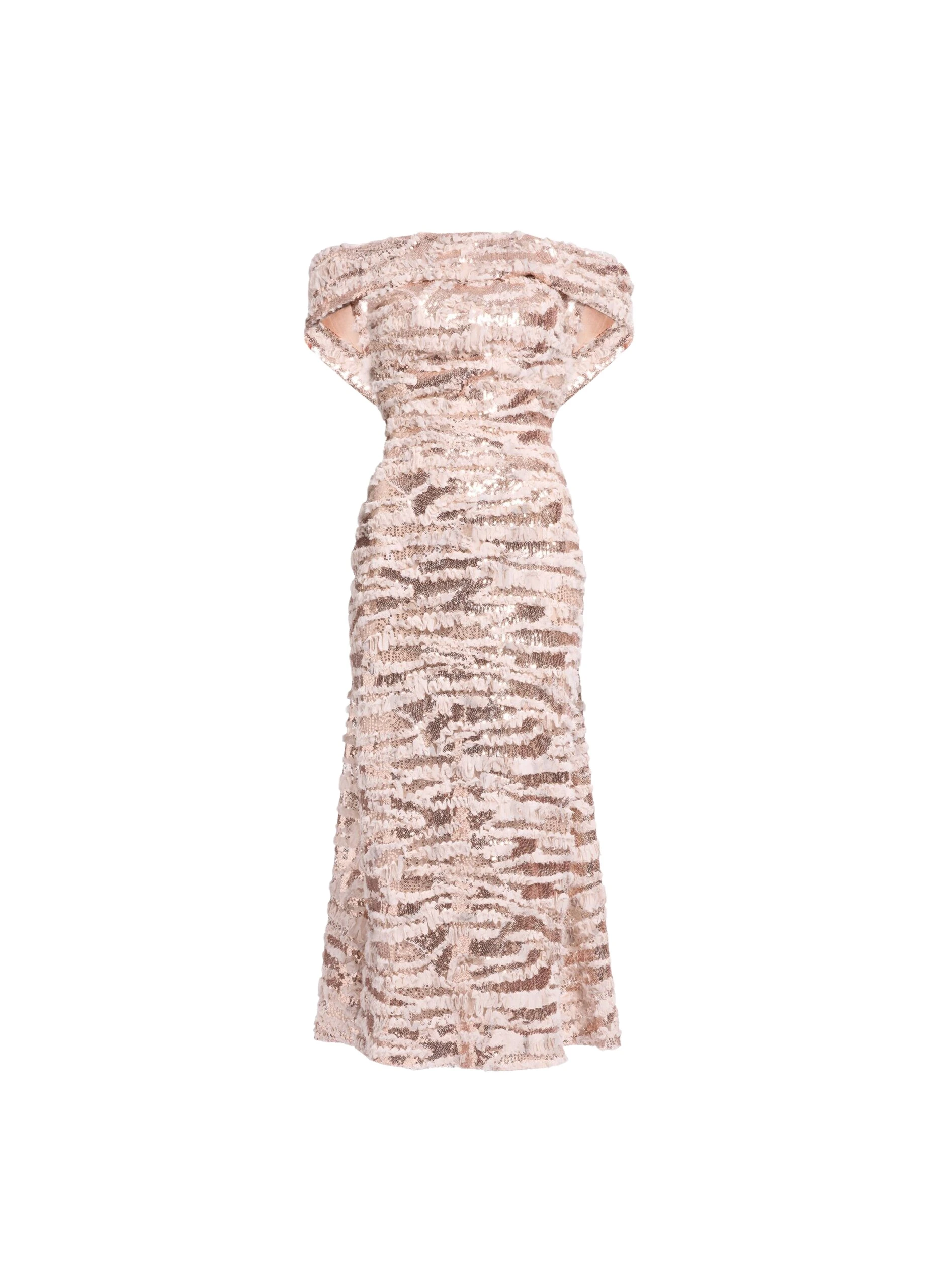 Elie Saab Open Back Midi Dress