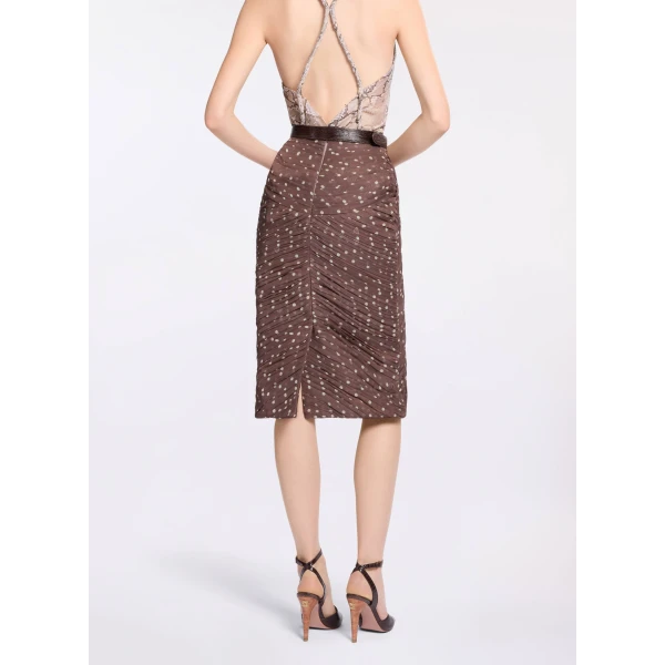 Elie Saab Polka Dot Printed Skirt, view 3