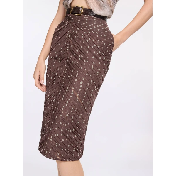 Elie Saab Polka Dot Printed Skirt, view 4