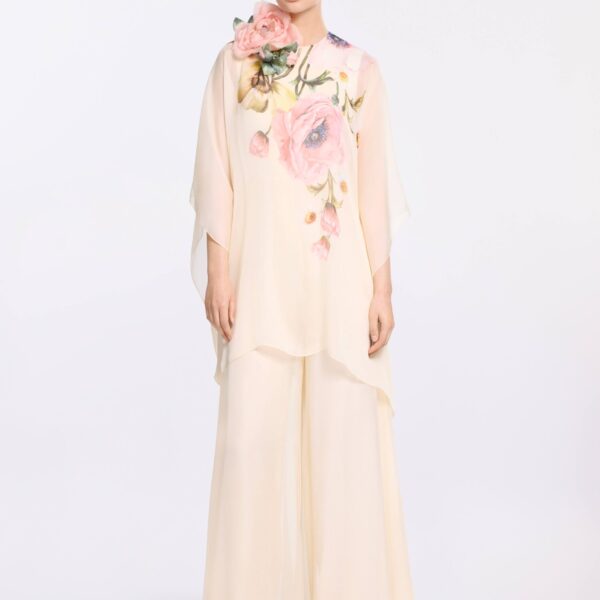 Elie Saab Printed Chiffon Jumpsuit, view 3