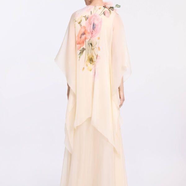 Elie Saab Printed Chiffon Jumpsuit, view 4