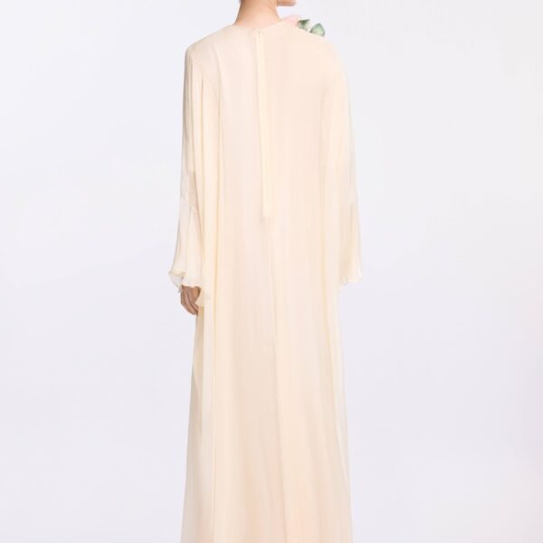 Elie Saab Printed Chiffon Kaftan, view 4