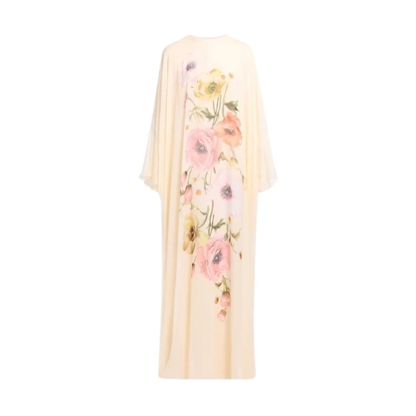 Elie Saab Printed Chiffon Kaftan