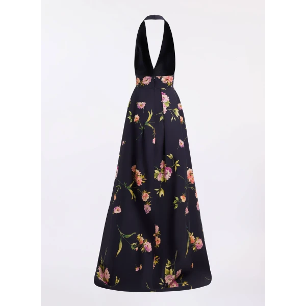Elie Saab Printed Cotton Long Dress, view 5