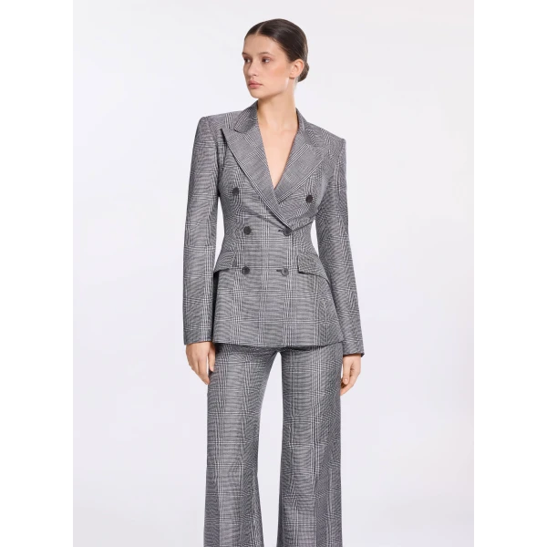 Elie Saab Printed Twill Blazer, view 2