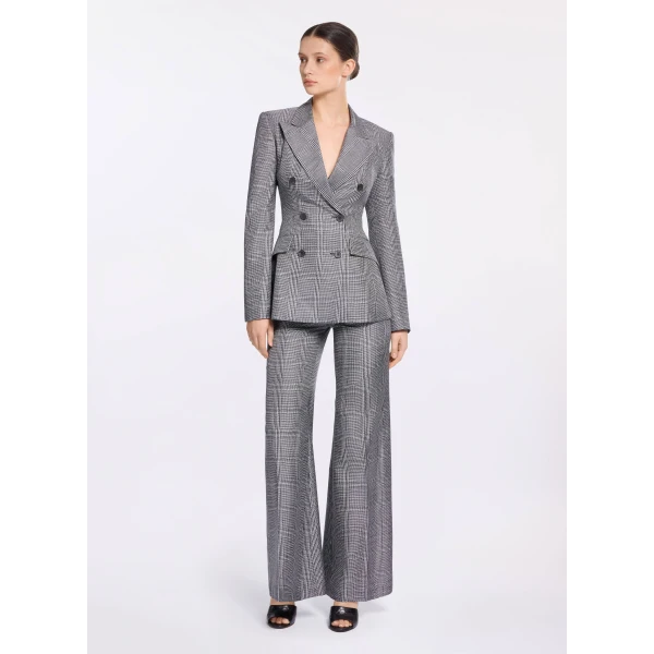 Elie Saab Printed Twill Blazer, view 5