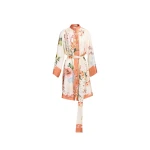Elie Saab Printed Twill Long Shirt