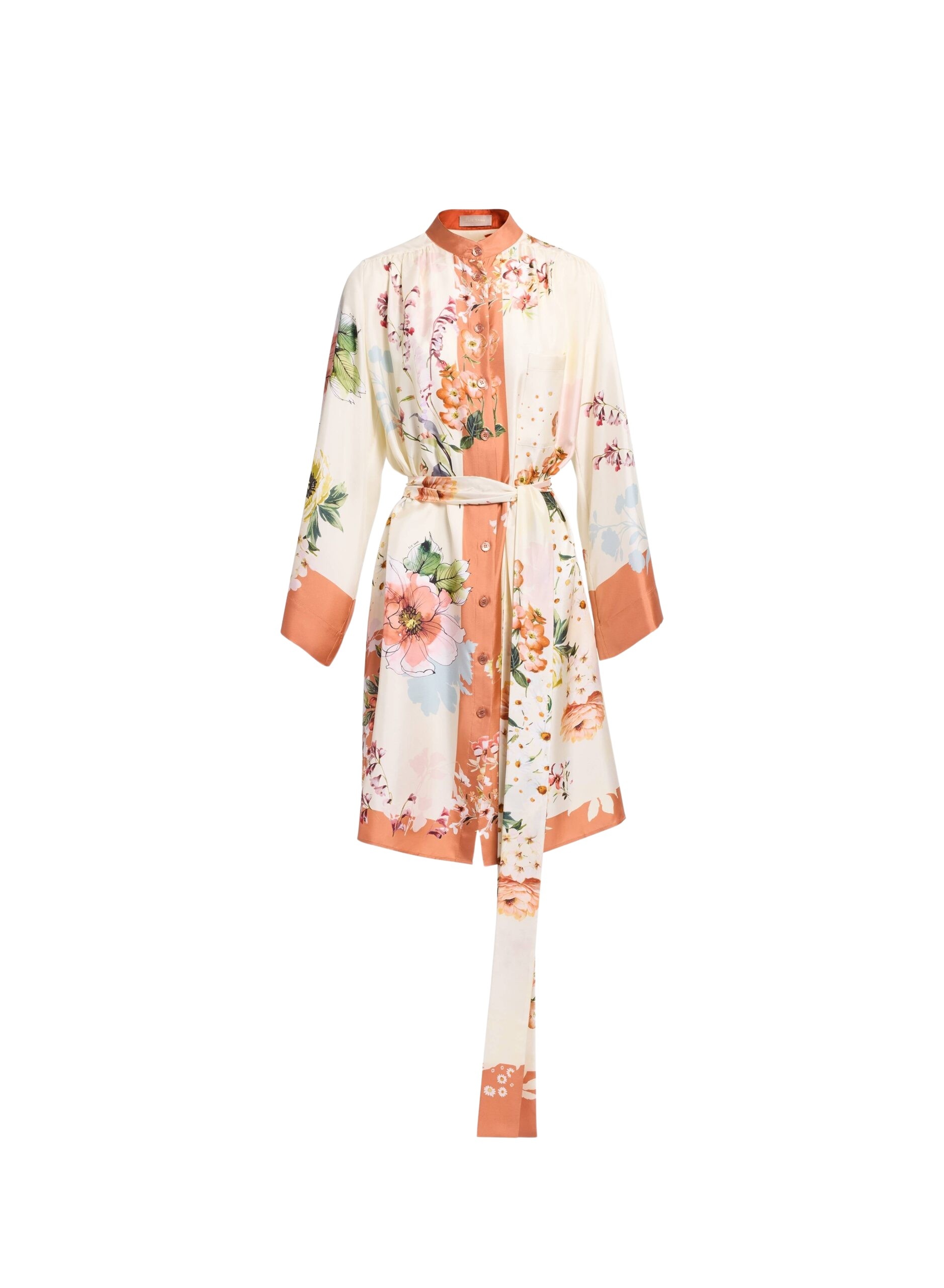 Elie Saab Printed Twill Long Shirt