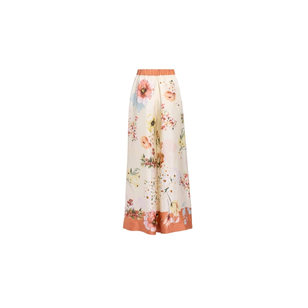 Elie Saab Printed Twill Pants, view 5