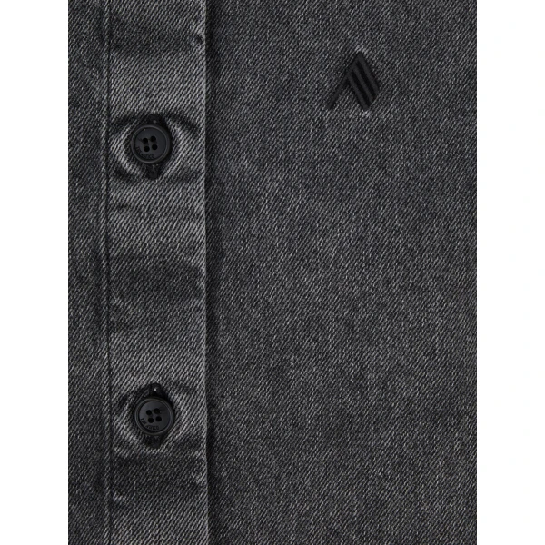 The Attico Eliza” black shirt, view 4
