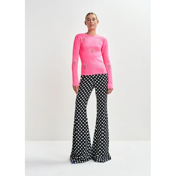 Essentiel Antwerp Black and white polka-dot print, view 2