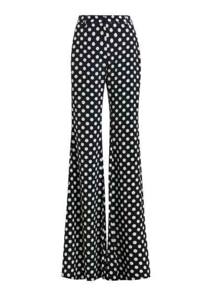 Black and white polka-dot print