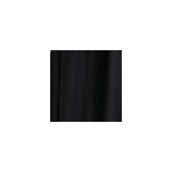Essentiel Antwerp Black strapless cotton maxi dress with ruffles, view 2