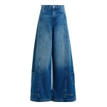 Essentiel Antwerp Blue flared leg cotton dual-panel jeans