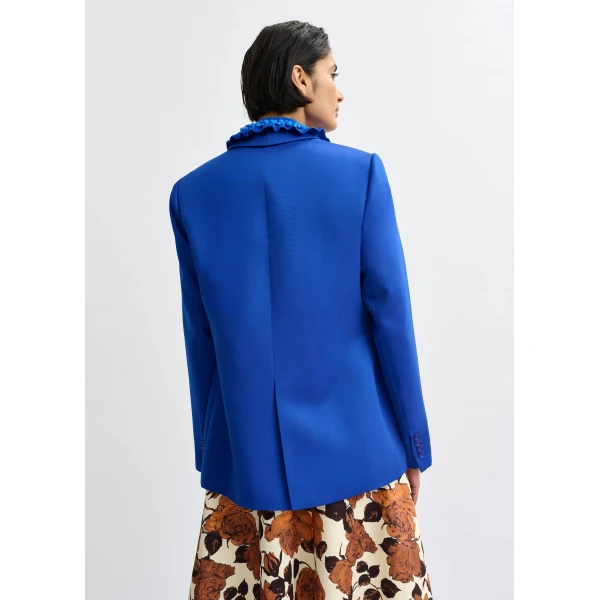 Essentiel Antwerp Blue single-breasted blazer, view 5
