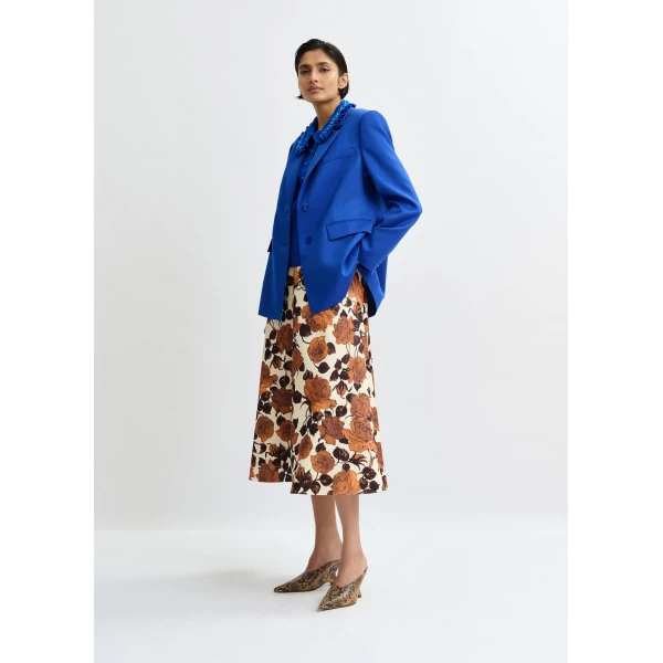 Essentiel Antwerp Blue single-breasted blazer, view 6