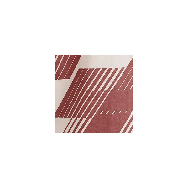 Essentiel Antwerp Brown and off-white cotton wrap tie top with low back, view 2