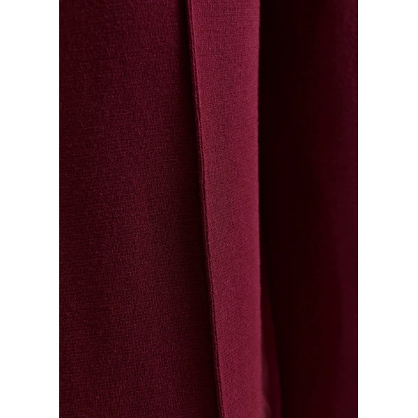 Essentiel Antwerp Burgundy flared pants with high-rise waist, view 6