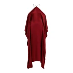 Essentiel Antwerp Burgundy halterneck maxi dress with waterfall sides