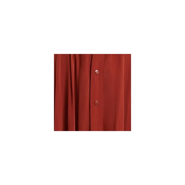 Essentiel Antwerp Burned red oversized playsuit with overlay maxi skirt, view 2
