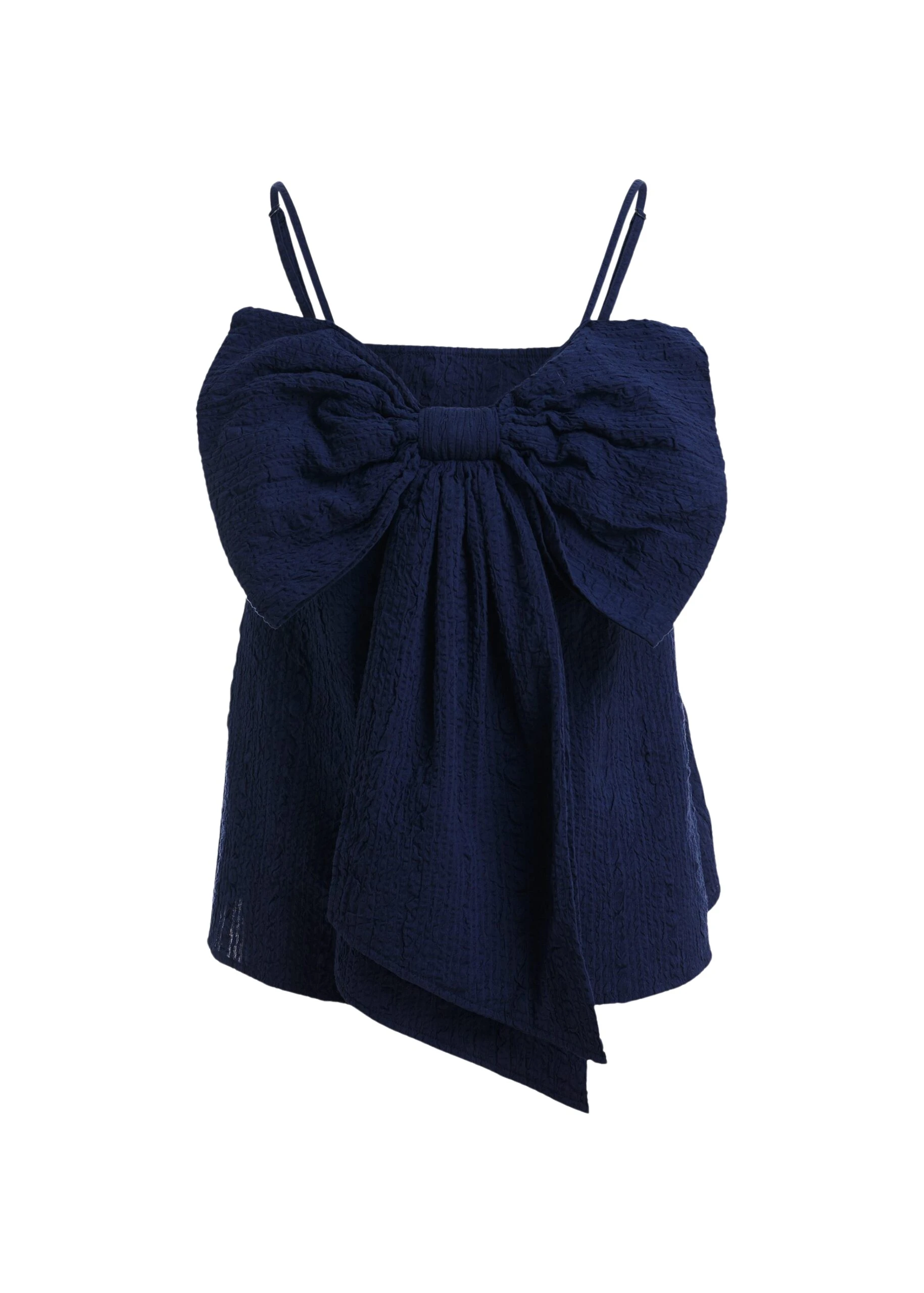 Essentiel-Antwerp-Dark-blue-cotton-top-with-bow-detail-scaled36955_nobg Essentiel Antwerp Dark blue cotton top with bow detail