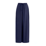 Essentiel Antwerp Dark blue relaxed-fit pants with drawstring