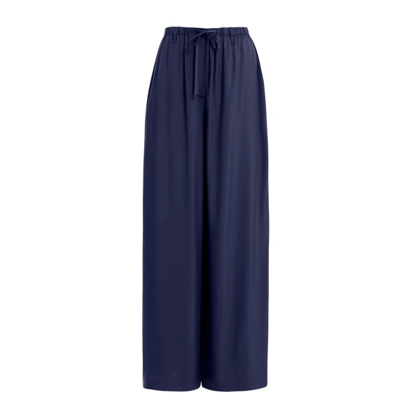 Essentiel Antwerp Dark blue relaxed-fit pants with drawstring