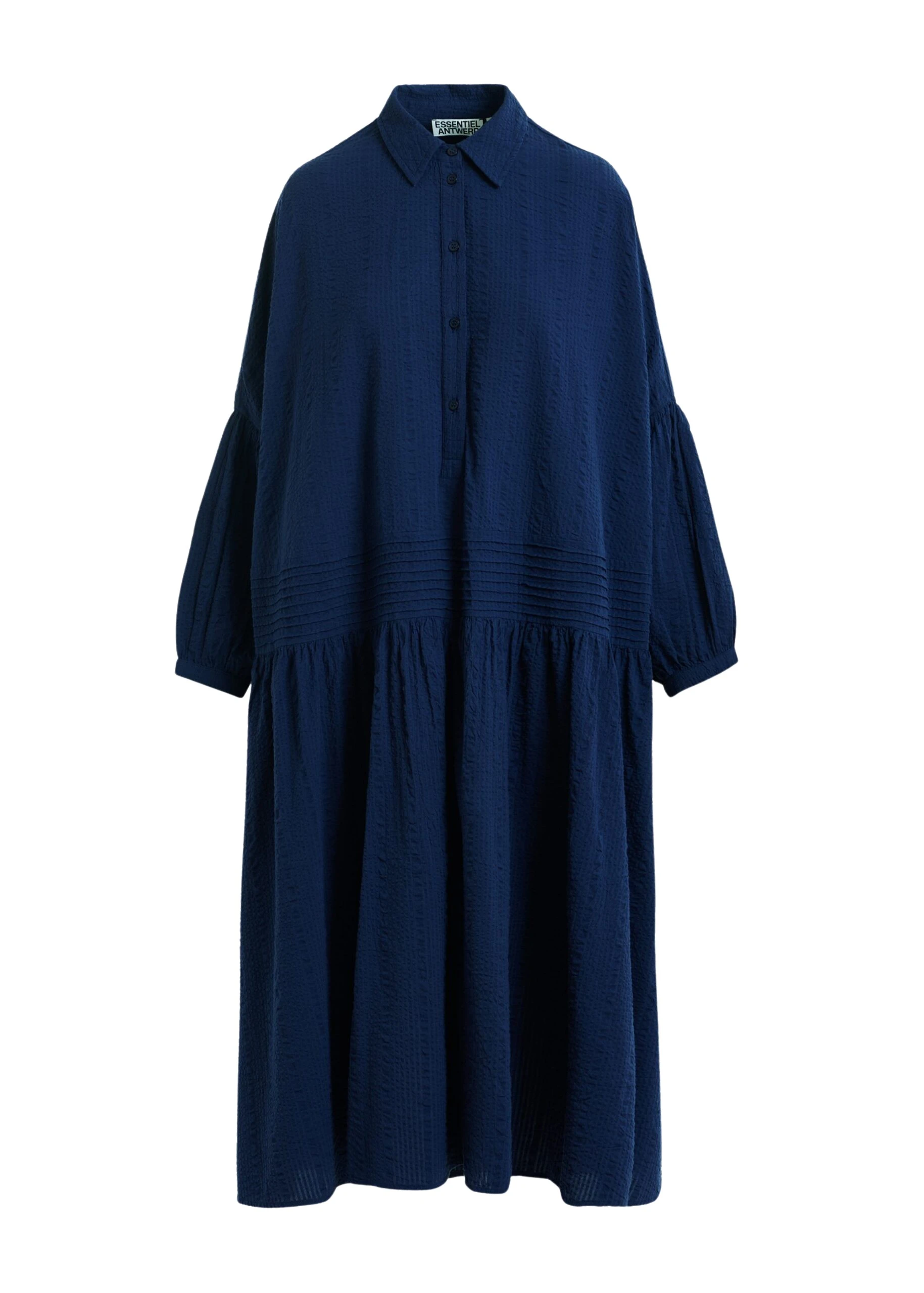 Essentiel-Antwerp-Dark-blue-shirt-dress-with-pleated-waist-scaled28498_nobg Essentiel Antwerp Dark blue shirt dress with pleated waist