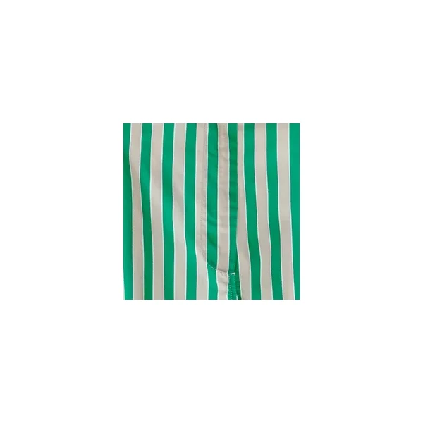 Essentiel Antwerp Green and cream striped tapered-leg pants, view 2