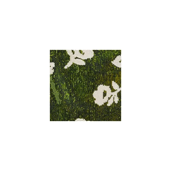 Essentiel Antwerp Green and off-white sequin-embellished pencil skirt, view 2