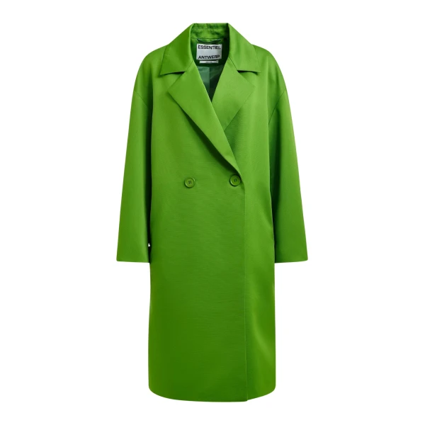Essentiel Antwerp Green double-breasted coat