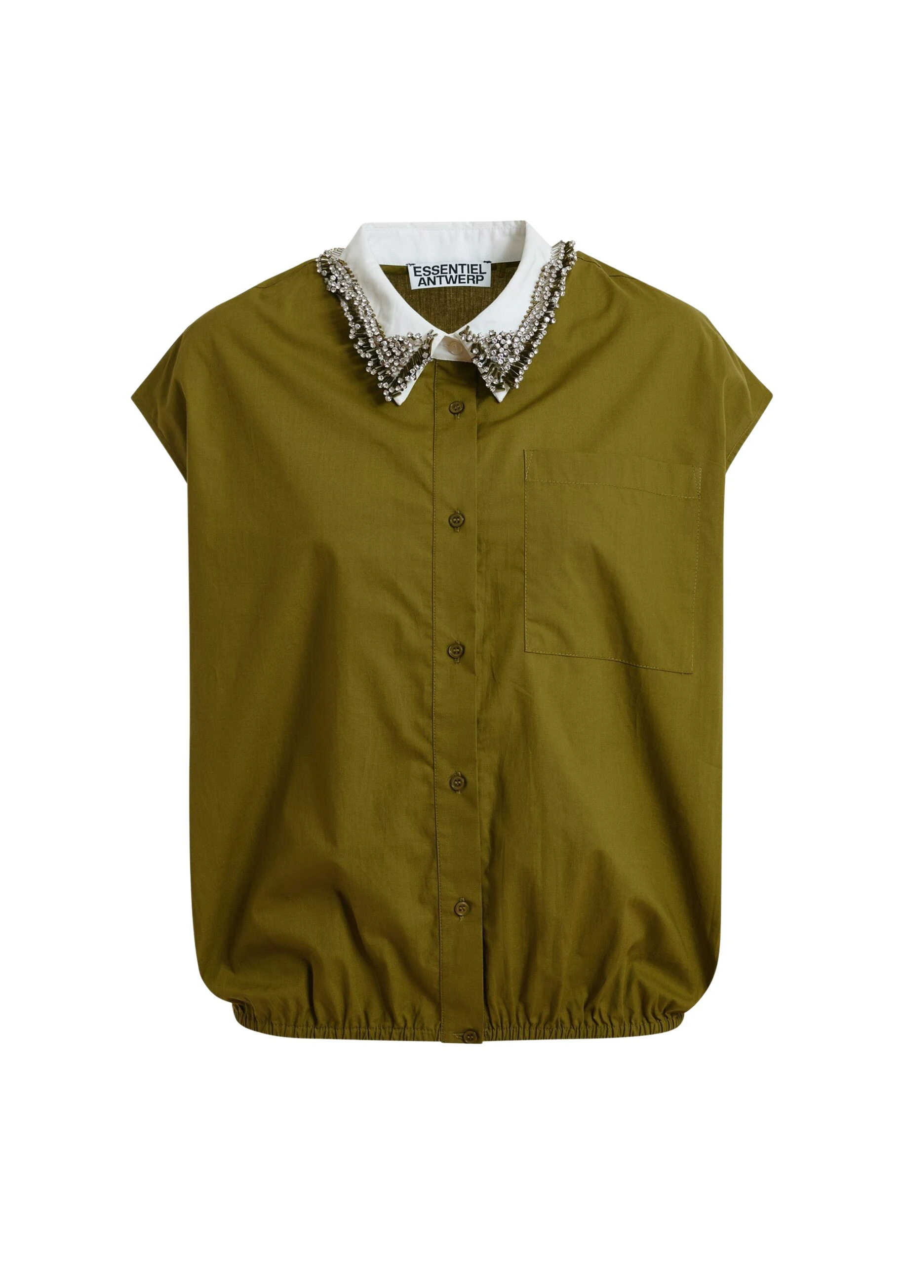 Essentiel-Antwerp-Green-sleeveless-cotton-shirt-with-embellished-collar-scaled52146_nobg Essentiel Antwerp Green sleeveless cotton shirt with embellished collar