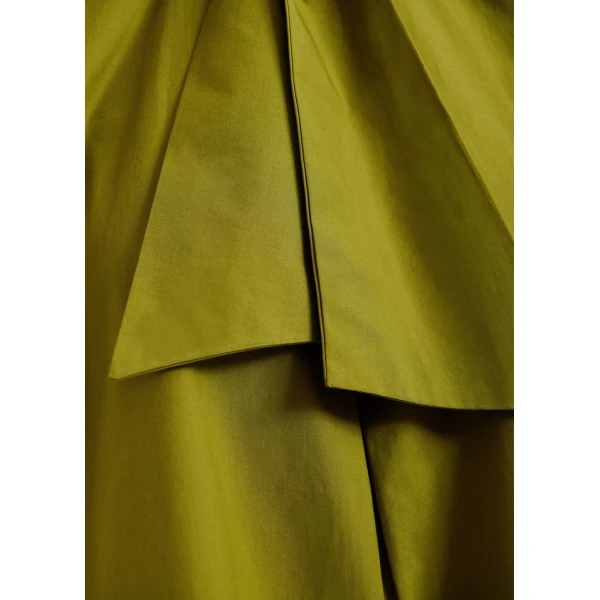 Essentiel Antwerp Green sleeveless top with tie neckline, view 6