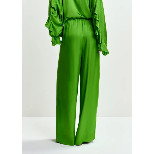 Essentiel Antwerp Green wide-leg pants, view 6