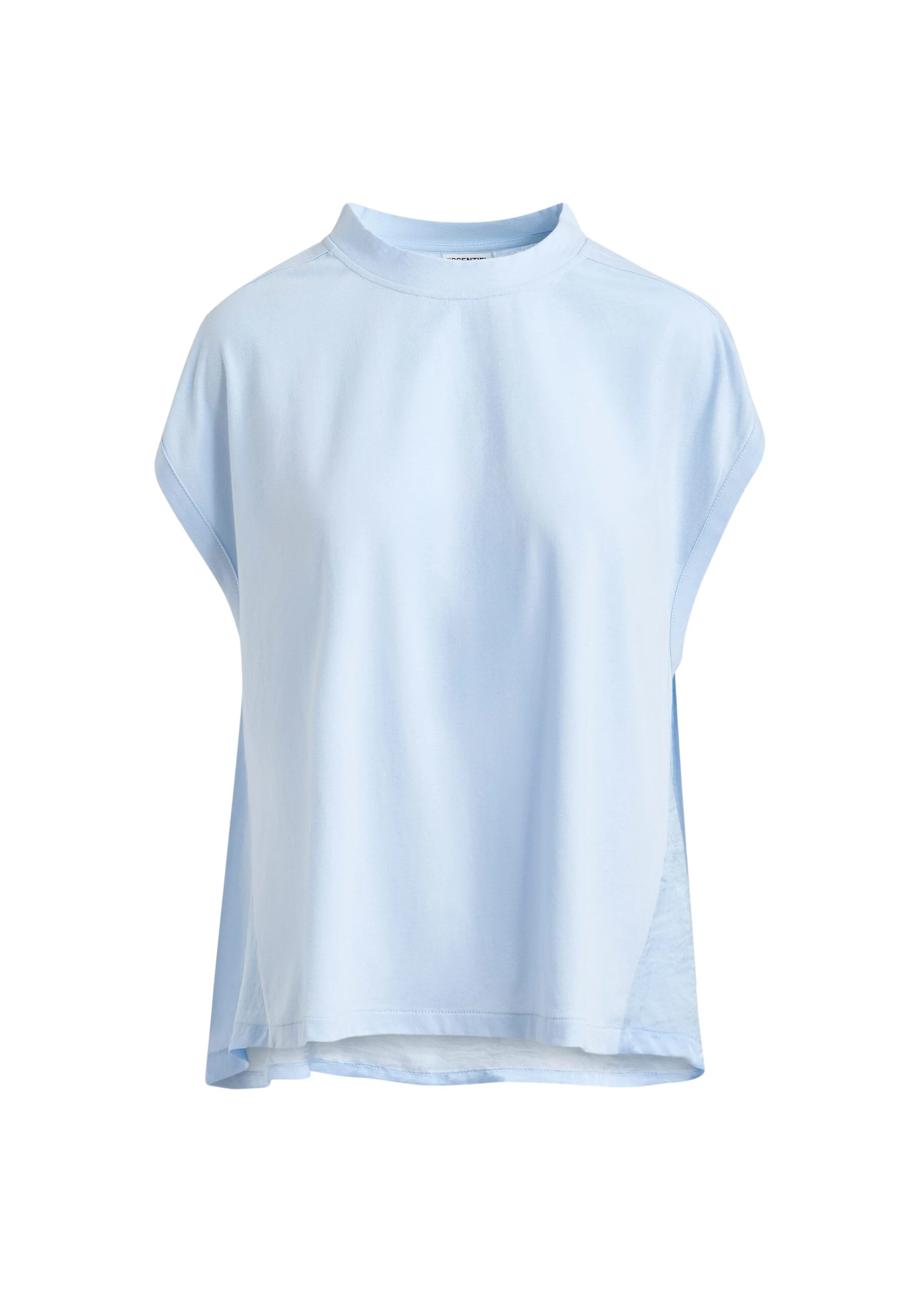 Essentiel-Antwerp-Light-blue-cap-sleeve-organic-cotton-T-shirt-scaled76368_nobg Essentiel Antwerp Light blue cap-sleeve organic cotton T-shirt Top