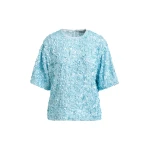 Essentiel Antwerp Light blue sequin-embellished top