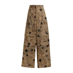 Essentiel Antwerp Light brown and black cotton-blend flap cargo pants
